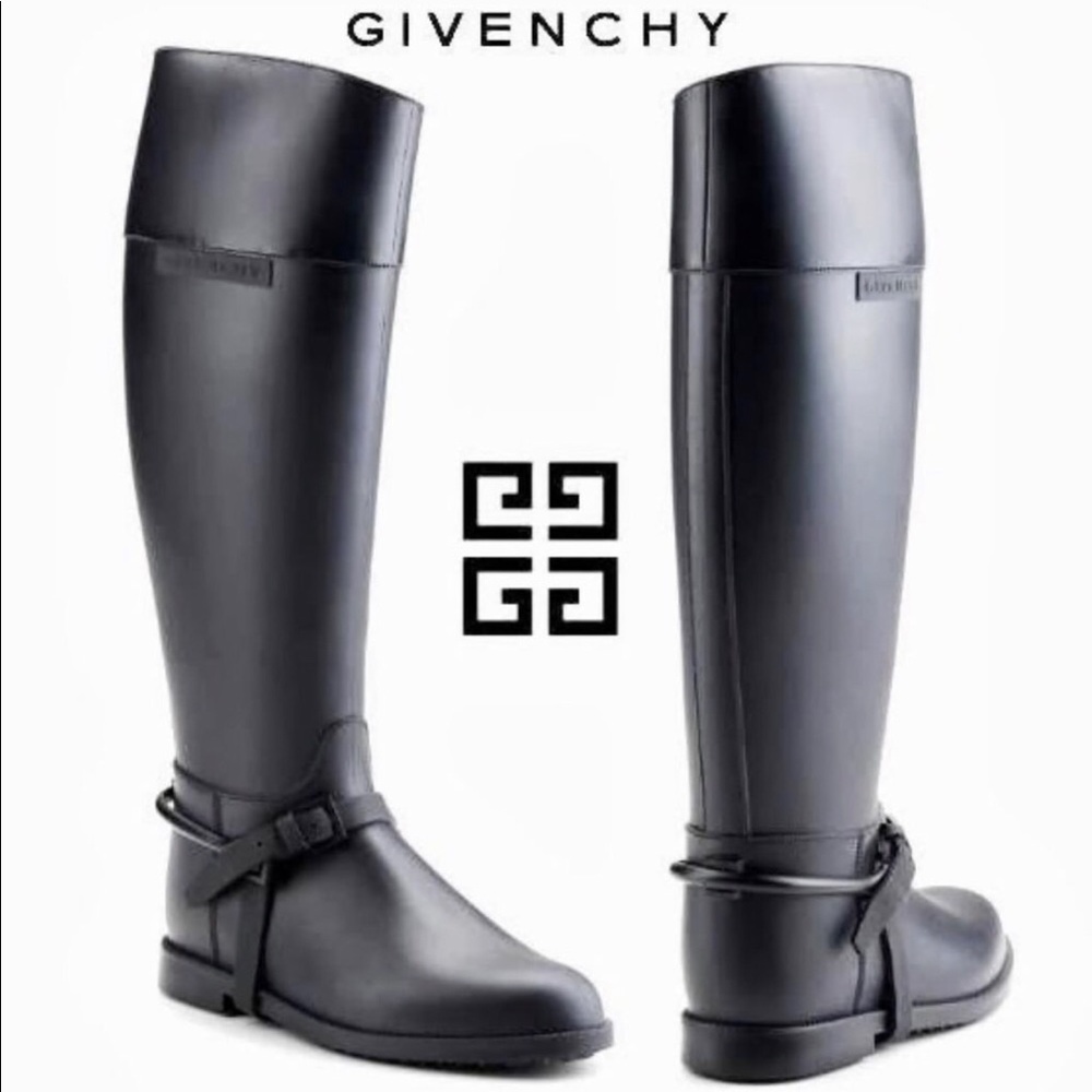 Givenchy rubber rain boots riding